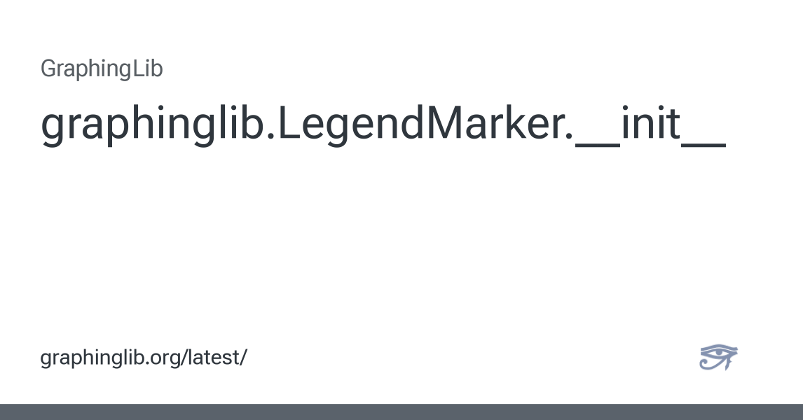 graphinglib.LegendMarker.__init__ — GraphingLib 1.7.0.dev documentation